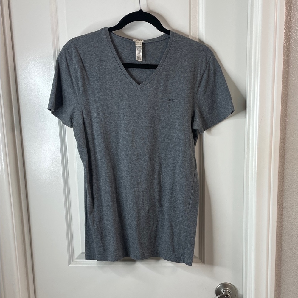 Diesel Charcoal V-Neck Tee